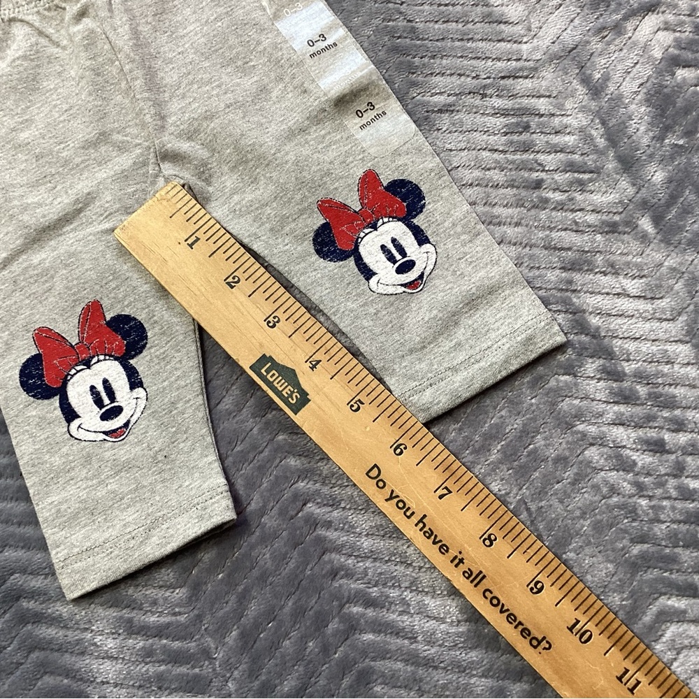 NWT Baby Gap Disney Minnie Mouse Gray Legging 0-3 Month. - Picture 7 of 8